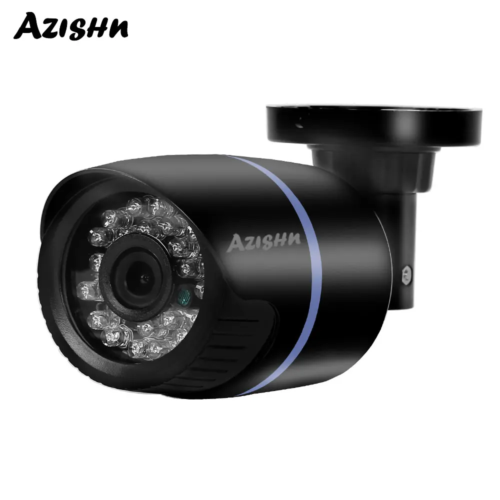 AZISHN HD 720P 960 1080P 48V PoE IP Камера открытый Водонепроницаемый ИК Ночное видение видео