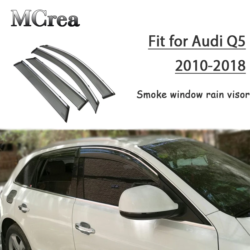 MCrea 4 шт. ABS автомобильный дымовой экран солнцезащитный козырек дефлектор для Audi Q5