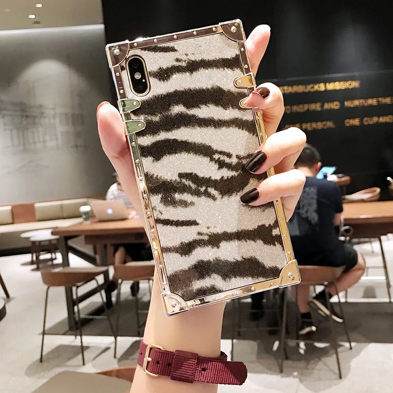 Kerzzil площадь покрытия Мягкий ТПУ чехол для iPhone X XR XS MAX леопардовой расцветки с