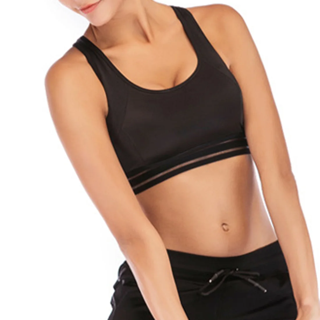 Для женщин Номера проводной противоударный Йога Cross Back тренировка в тренажерном