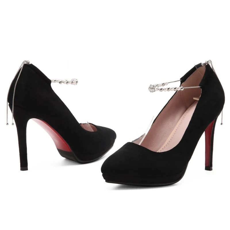 Женская обувь высокий каблук zapatos mujer туфли-лодочки sapatos femininos с острым носком