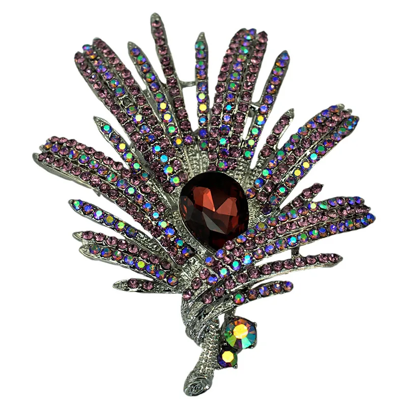 Блестящие Стразы AB фиолетовые стразы брошь на дерево|brooch pins|tree broochpin pin |