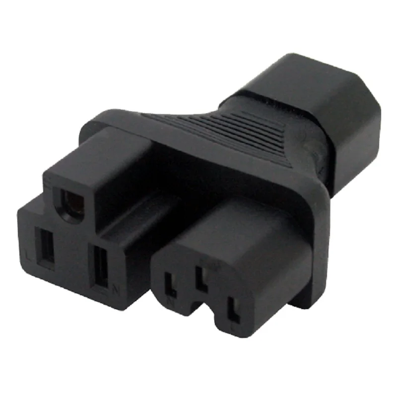 5 шт., адаптер питания, адаптер питания IEC320 C14-US 5-15R + IEC320 C15