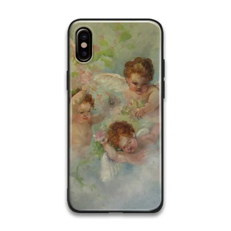 Эстетика Ангел картина маслом Мягкий силиконовый чехол для телефона Apple iPhone 5 5S SE 6