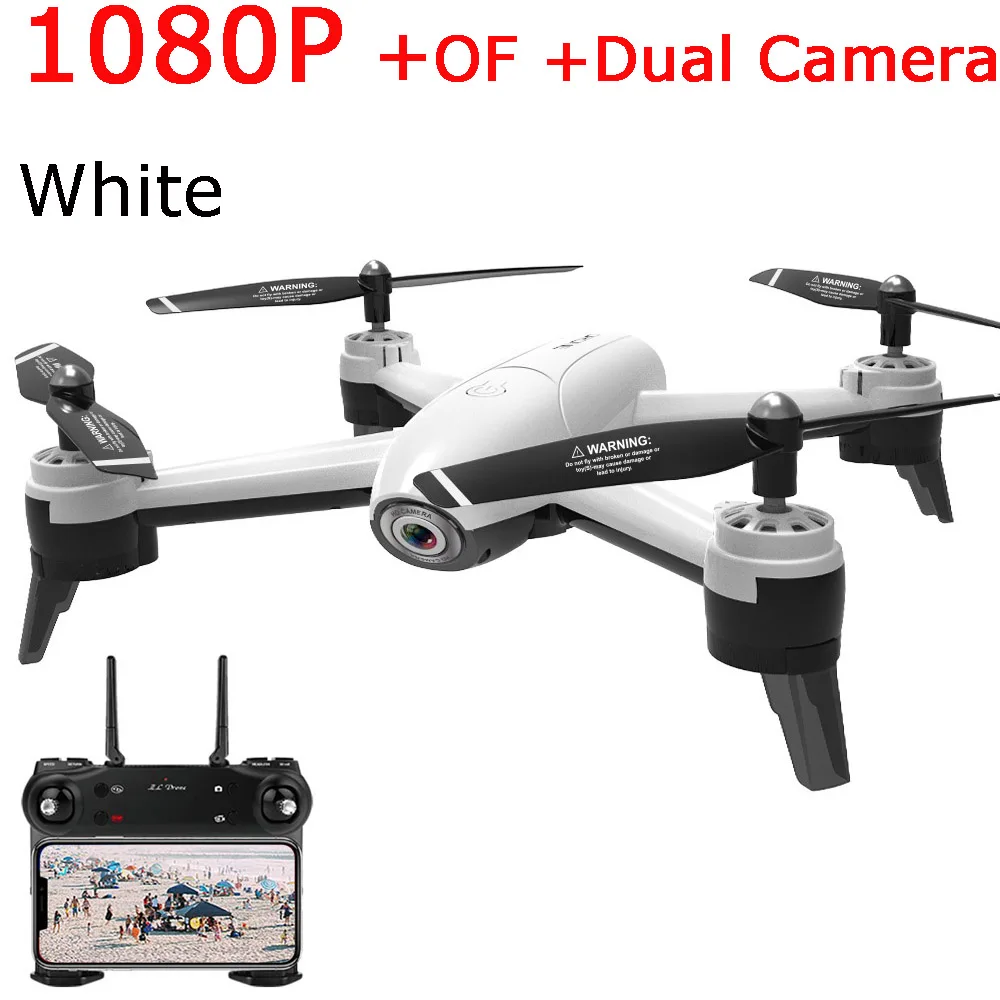 White 1080P Optical Дрон с дистанционным управлением EBOYU SG106 с камерой 4K HD WiFi FPV Follow Me Selfie Drone v-знак фотография оптический поток RC Квадрокоптер Дрон RTF - Цвет: White 1080P Optical