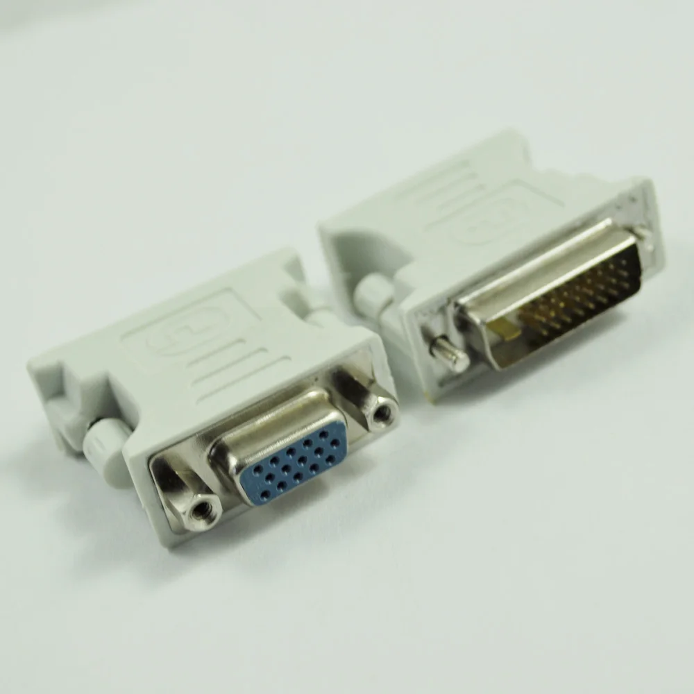 ABKM горячий мужской DVI-D к женскому VGA монитору F адаптер конвертера (DVI 24 + 1 Pin) |