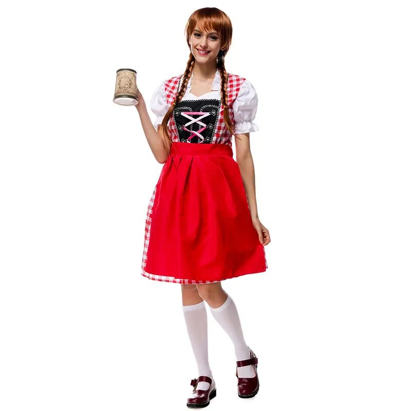 Костюм горничной для Хэллоуина баварского Октоберфеста|dress cosplay|cosplay hatcosplay alice |