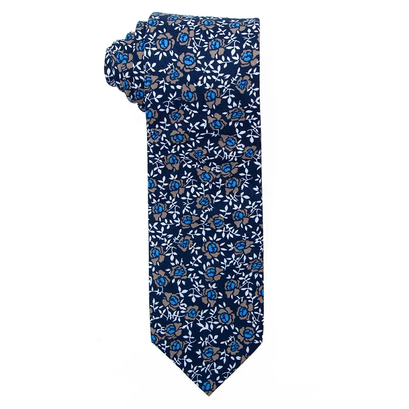 PCT-015 Cotton Tie Портной Смит 7,5 см с принтом Пейсли Цветочный Хлопок Галстуки Мода дизайнер Красочные Пейсли цветок галстуки галстук для мужчин свадьба - Цвет: PCT-015 Cotton Tie