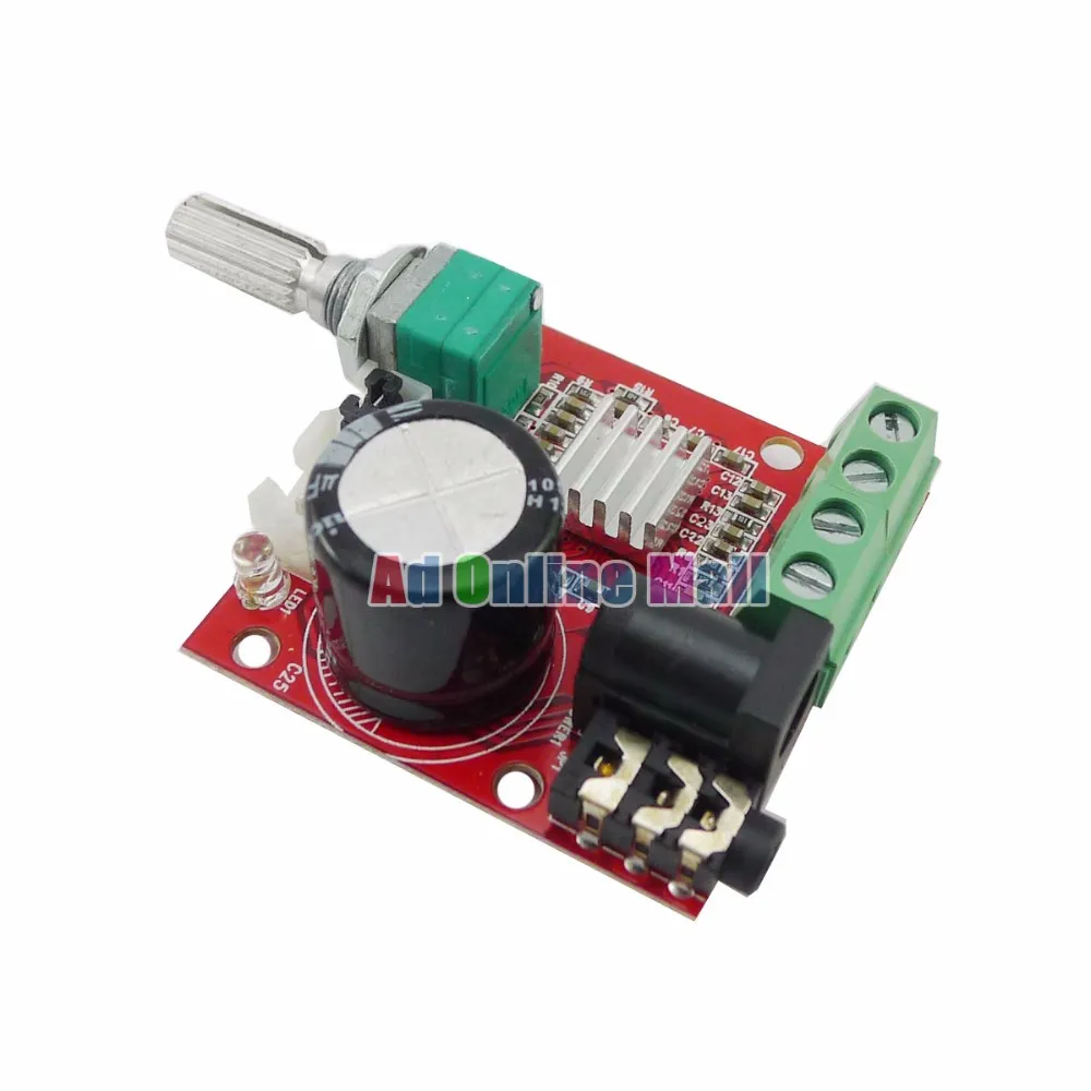 10 шт./лот 12 В Mini Hi Fi PAM8610 плата аудио стереоусилителя 2X10W двухканальный D класс|audio