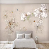 custom mural wallpaper hand painted floral european style background wall