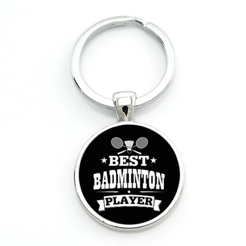 TAFREE Vintage Badminton Keychain - Fashion Photo Jewelry for Men & Women - Casual Sports Key Chain Ring Holder - Ideal for Car Bag - SP904 image 3