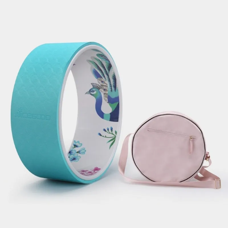 Пилатес круг TPE Йога колесо с сумкой для йоги противоскользящая задняя изгиб