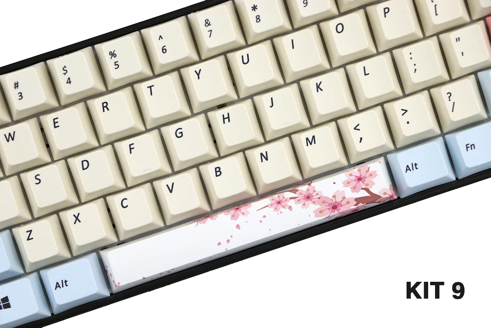 PBT пять Сторон краситель-подложенный пробел 6.25U Вишневый профиль keycap для DIY механическая клавиатура