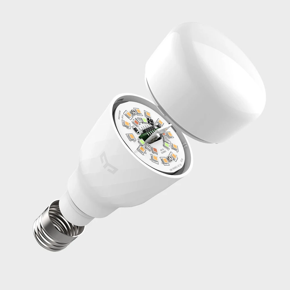 (Обновленная версия) умная Светодиодная лампа Xiaomi mijia yeelight цветная 800 люмен 10 Вт E27