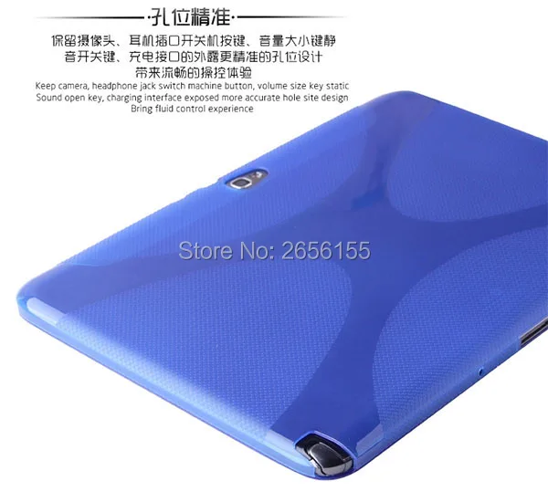 X Line Мягкий Прозрачный из ТПУ гелевый чехол-накладка для samsung Galaxy Note 10 1 GT-N8010 N8020 N8013