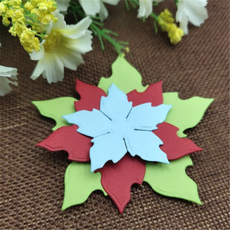 3 шт. цветы украшения металлические трафареты для пресс формы DIY Скрапбукинг