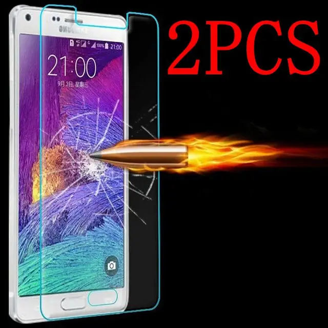 Закаленное стекло для Samsung Galaxy Note 4 N910 2 шт. защитная пленка экрана стекло|Защитные