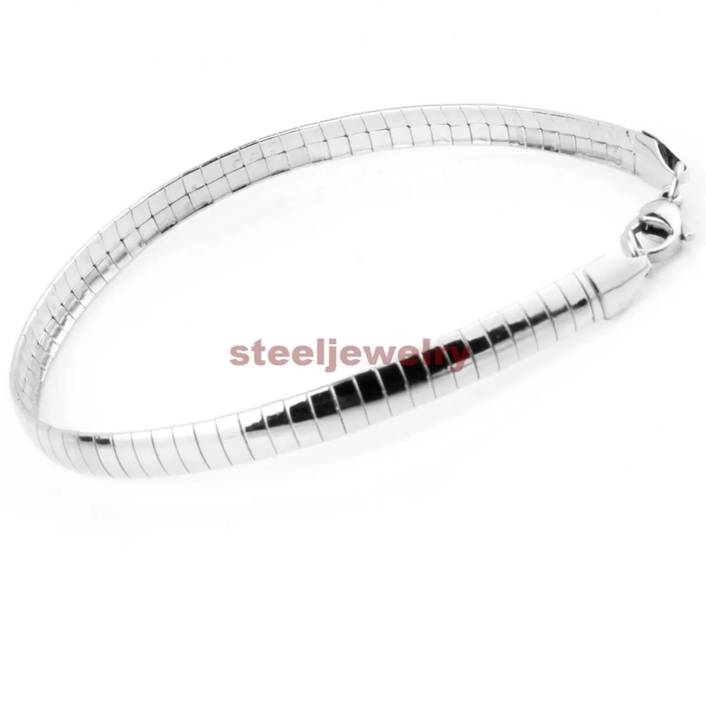 Женский Ошейник 6 мм ожерелье чокер + браслет ювелирные изделия змеиная цепочка