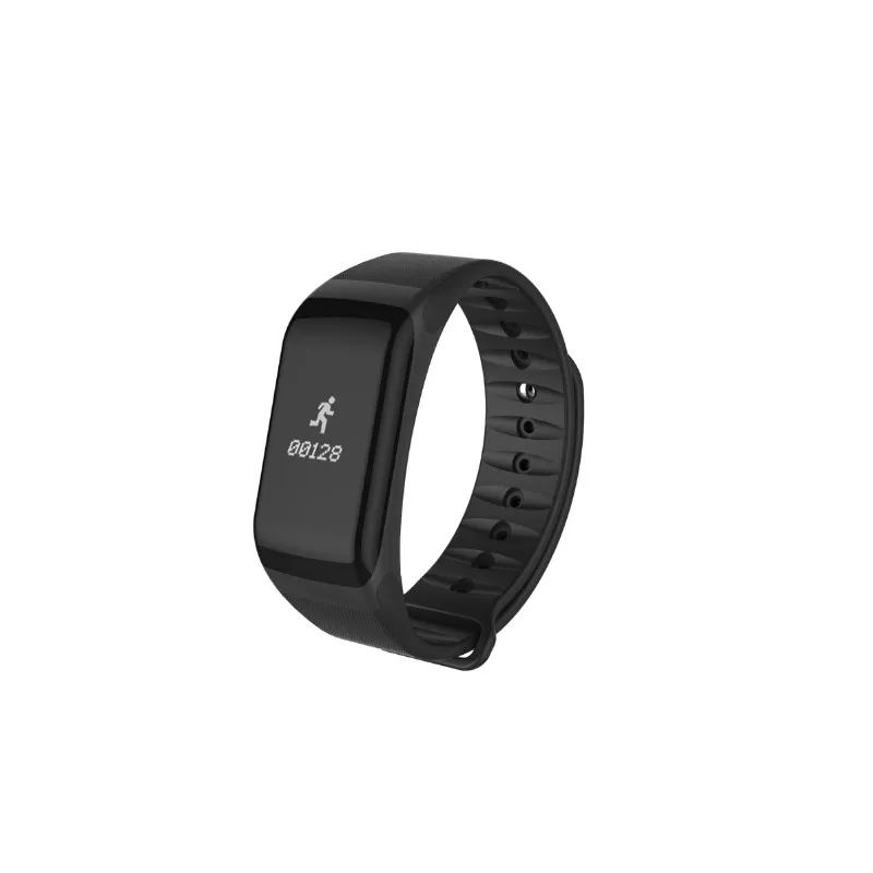 Smart band Black F1 умный Браслет Водонепроницаемый пульсометр кровяное давление фитнес-трекер Шагомер Смарт-браслет для ios android - Цвет: Smart band Black