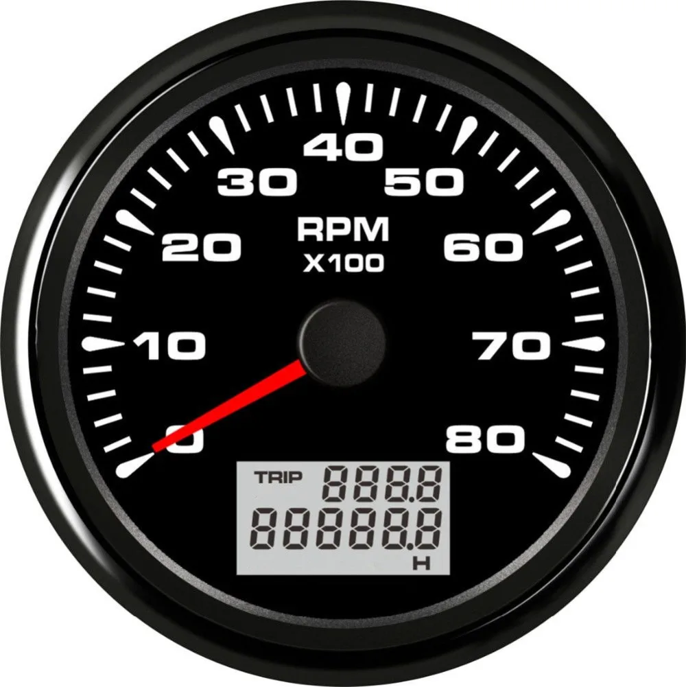 1 предмет Новинка Тип 0 8000RPM Тахометр измерительные приборы модификации 85 мм ЖК