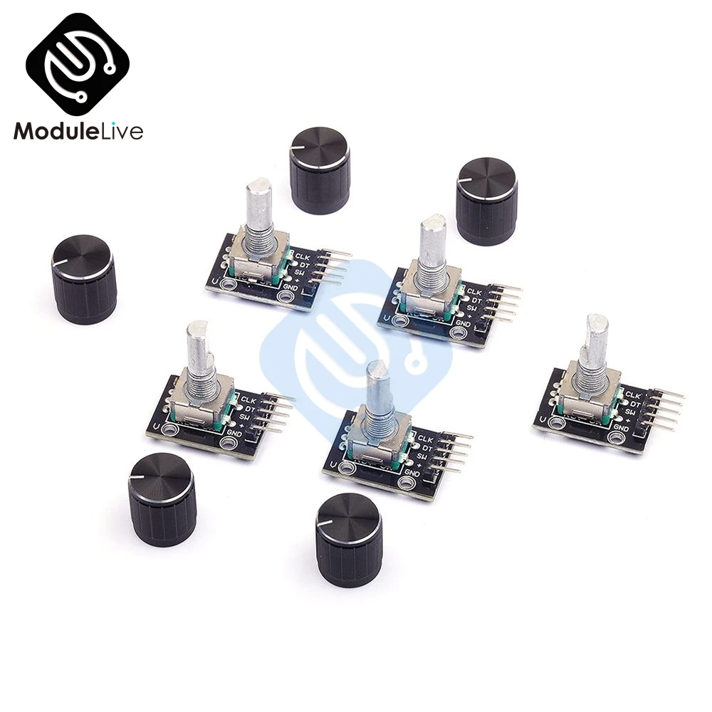 5 комплектов модуль роторного кодировщика с углом поворота 360 градусов для Arduino
