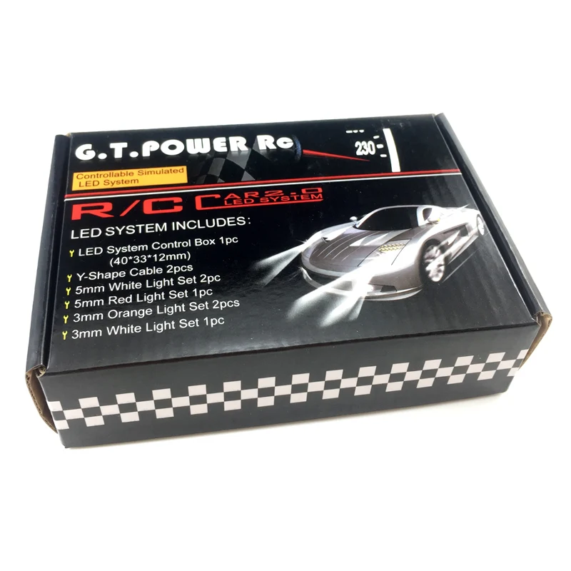 GT Power Радиоуправляемый светильник рь 8 светодиодов мигасветильник свет