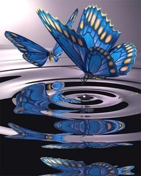 

Butterfly Water Needlework Diy Diamond Painting Cross Stitch Square/round Diamond Emboridery Fashion