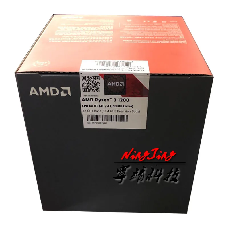 AMD Ryzen 3 1200 R3 1 ГГц Quad Core нить Процессор процессор L2 = 2 м L3 8 65 Вт YD1200BBM4KAE гнездо AM4