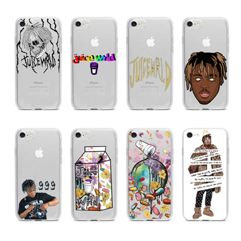 Мягкий силиконовый чехол Juice Wrld для iPhone11 11Pro 11ProMax X XR XS Max 6 7 8Plus | Мобильные телефоны