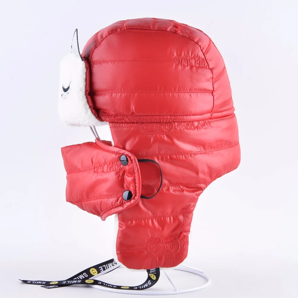 TQMSMY зимние детские шапки-бомберы для мальчиков и девочек Теплые Утепленные шапки