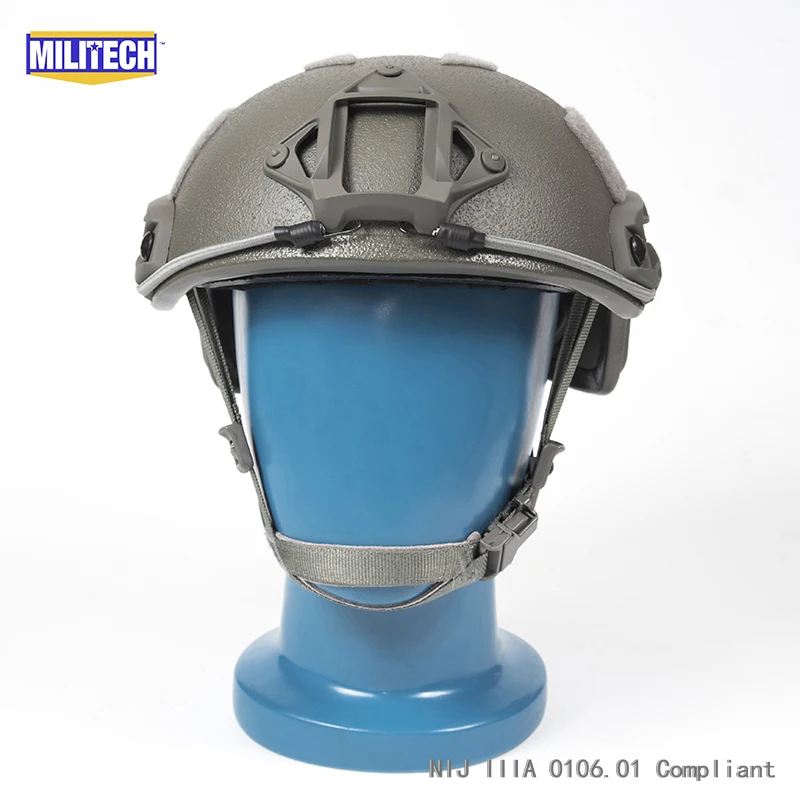 Сертификация ISO MILITECH 1 25 кг Lite FG супер высокой арамидный баллистический шлем