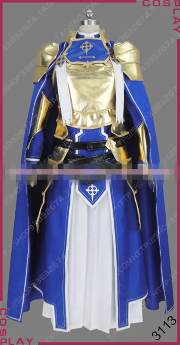 

2019 Sword Art Online SAO ALO Alice Gold version custom made Halloween cosplay costume A