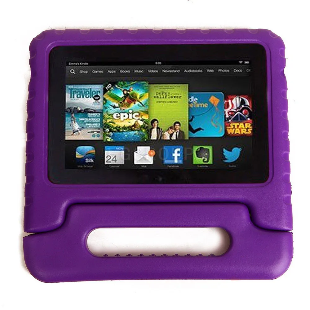 Детский противоударный чехол-подставка с ручкой для Amazon Kindle Fire 7 выпуска EVA Foam защитный чехол для планшета для детей