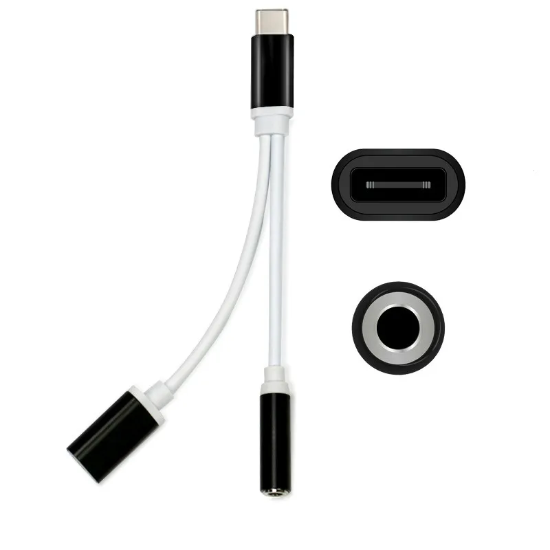 

UZCZUG USB Type C Audio Cable Charger & Music 2 in 1 USB Type-C to 3.5mm jack Audio Conversion For Xiaomi Mi6 Letv Le 2 Pro Max