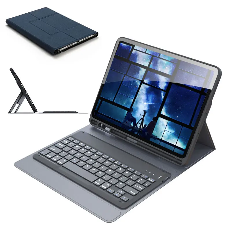 Новый бренд для iPad Pro 11 дюймов чехол с ручкой слот клавиатуры Bluetooth 2 в 1