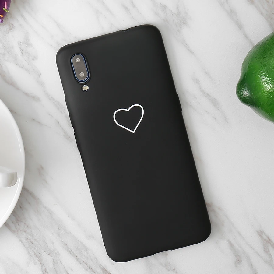 Силиконовый чехол с рисунком сердца для iphone 8 6 plus розовый черный накладка 11|Сумки