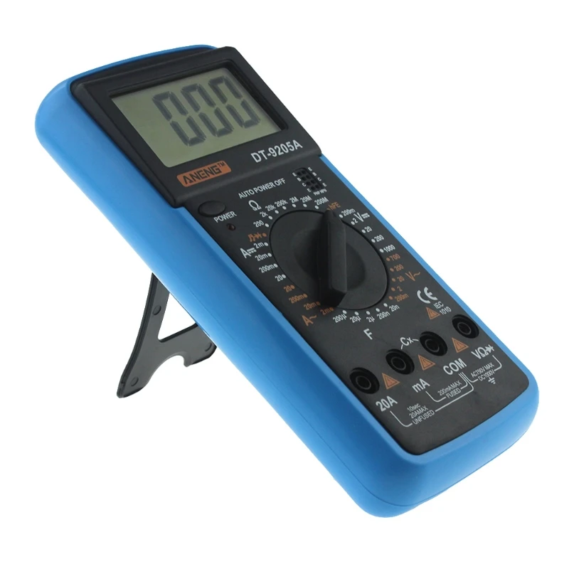 DT-9205A ЖК-дисплей цифровой мультиметр электрический ручной тестер измеритель