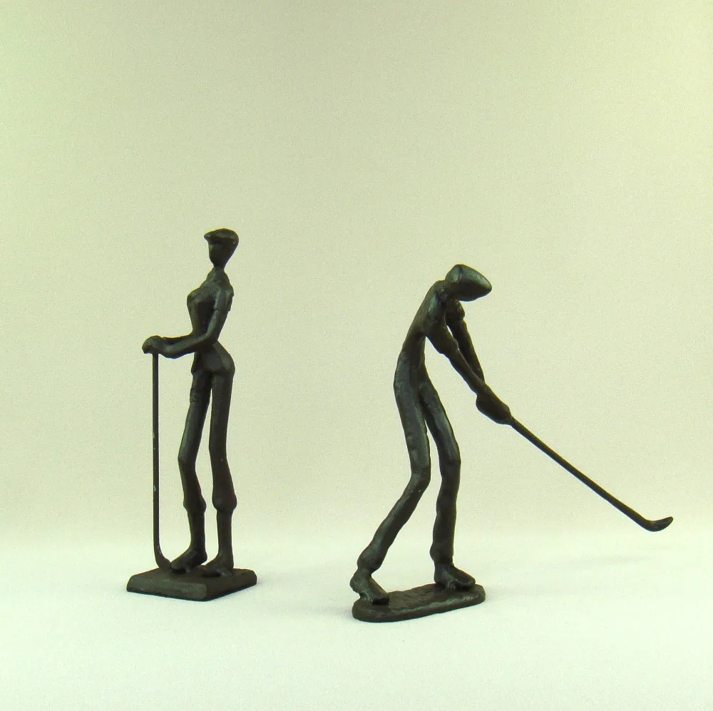 Абстрактная Металлическая скульптура для любителей гольфа из чугуна|craftwork| |