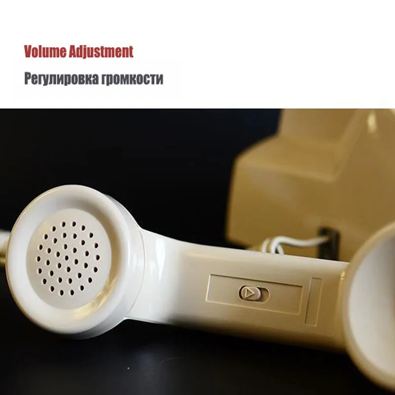 Ретро металлическая кольцевая стационарная телефонная кнопка антикварный
