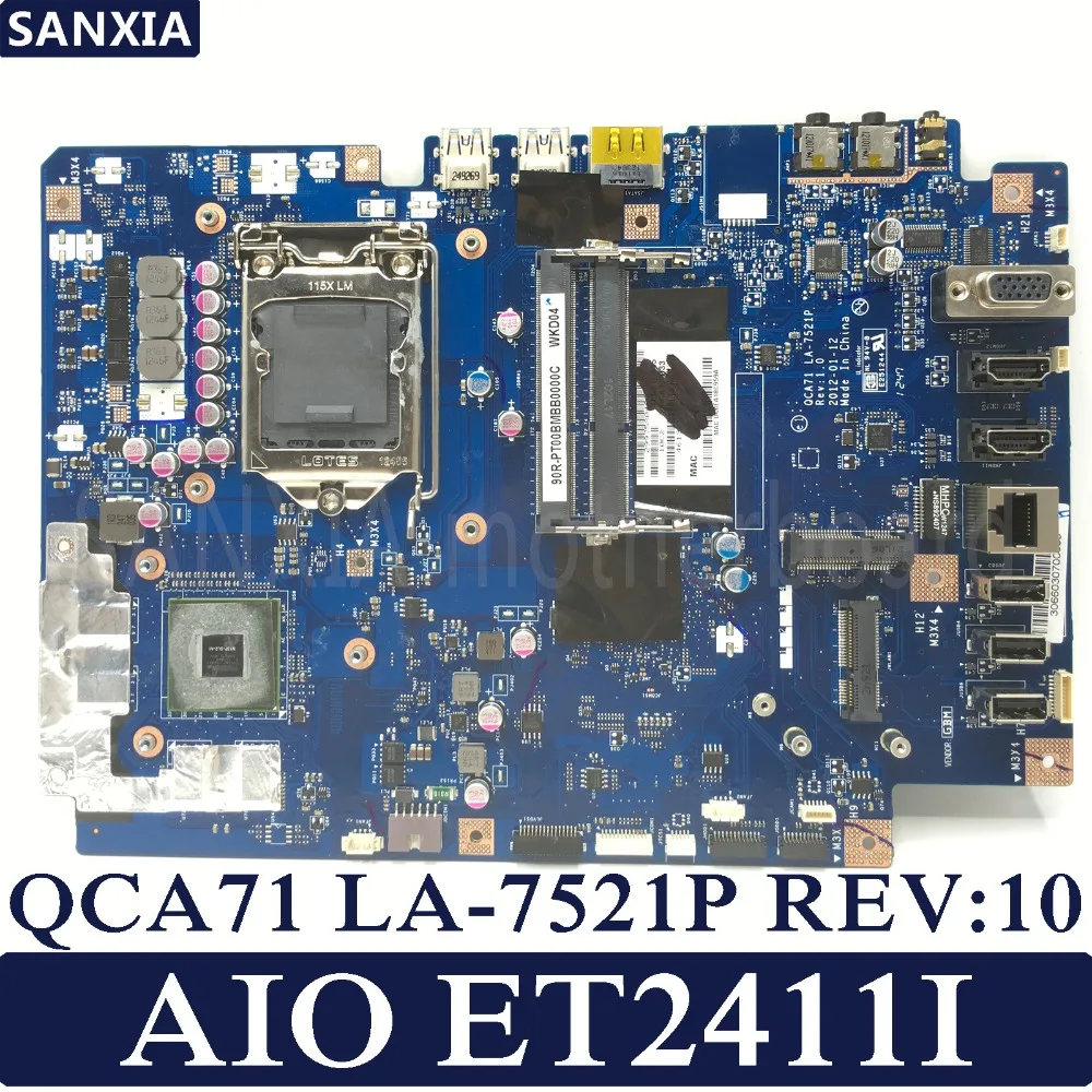Материнская плата KEFU QCA71 LA-7521P REV:10 AIO для ASUS ET2411I ET2411 тестовая Встроенная |