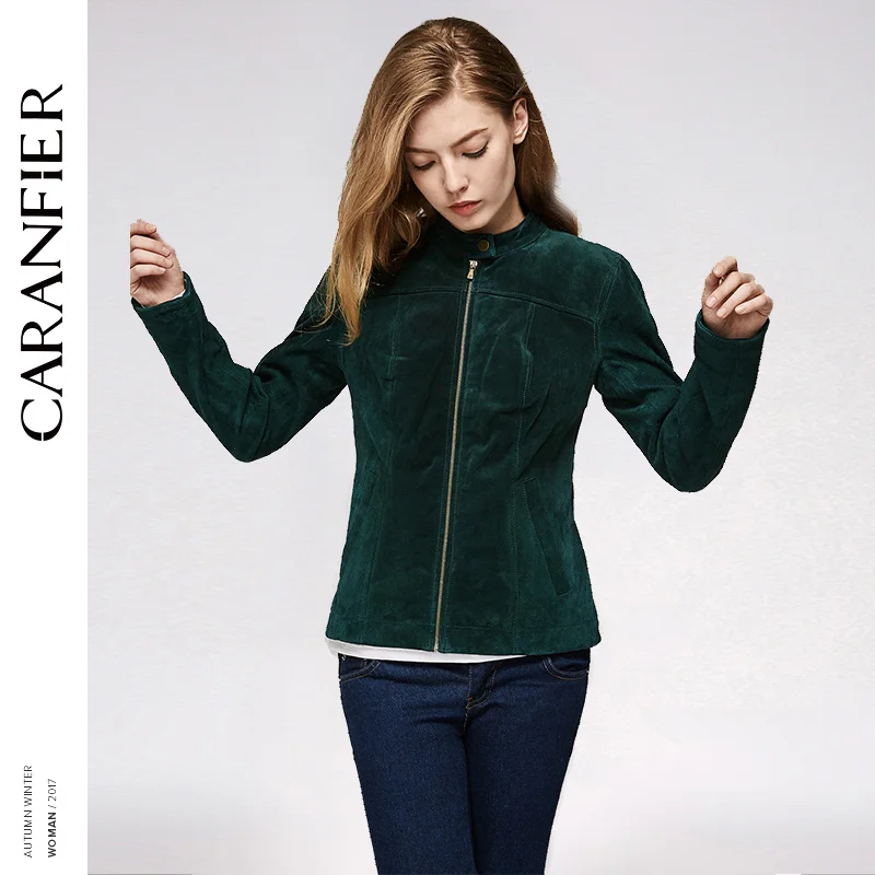 Фото CARANFIER 2017 Женская кожаная юбка куртка Локомотив короткий модный топ 100% свиная кожа CARANFIER 2017 Женская кожаная юбка куртка Локомотив короткий модный топ 100% свиная кожа
