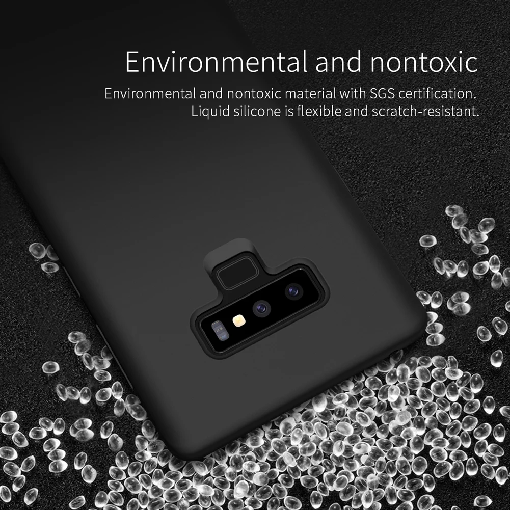 Для samsung Note9 чехол NILLKIN жидкий Гладкий силиконовый чехол для samsung Galaxy Note 9 роскошный защитный чехол