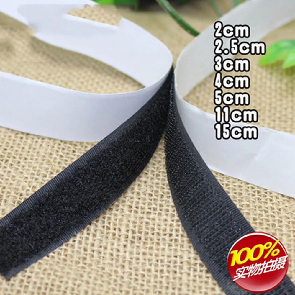 

2 Rolls 25m White Hook and Loop Self Adhesive Fastener Strong Tape Hook and Loop Strip Tape adhesive