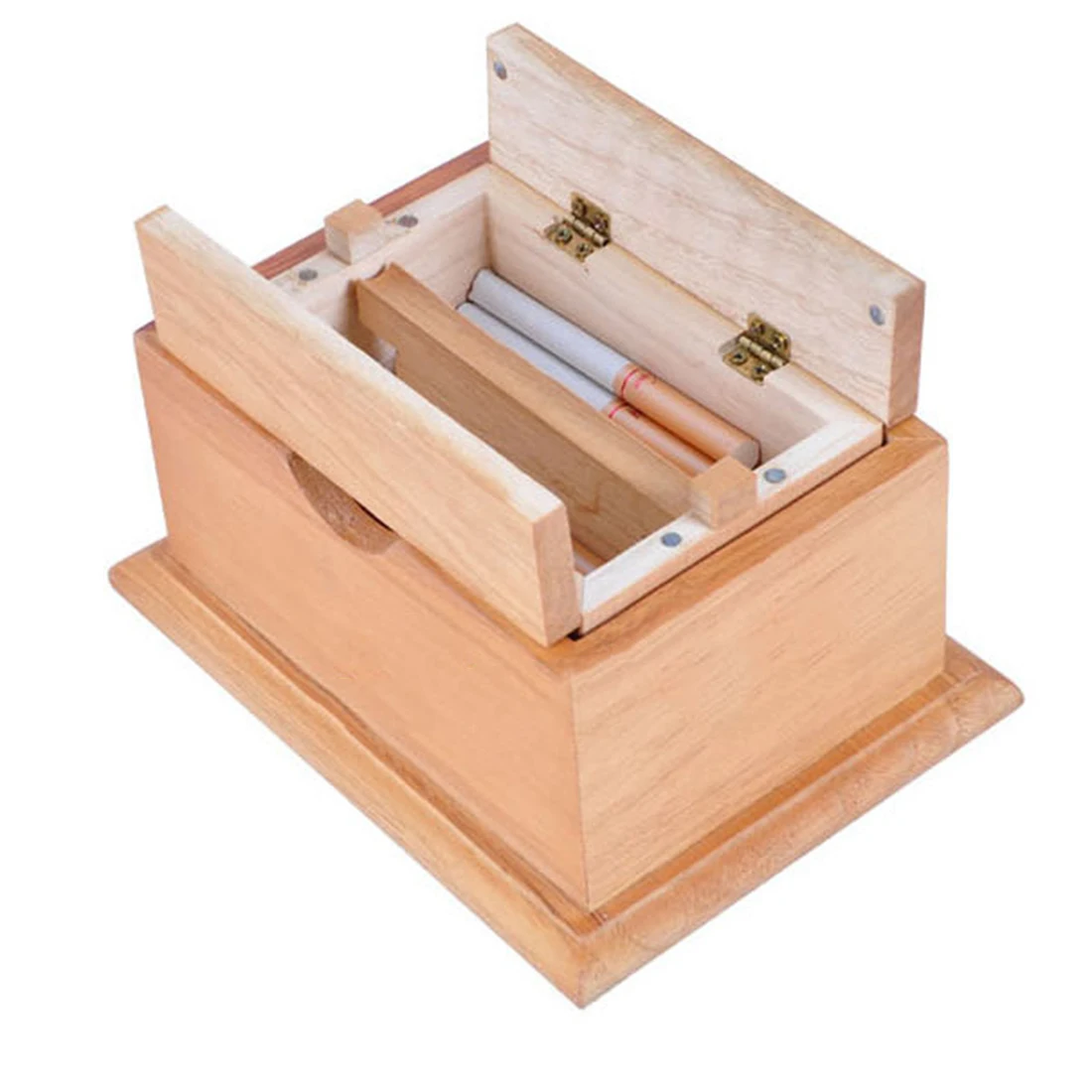 

Wooden Puzzle Box with Secret Cigarette Case Magic Compartment Brain Teaser Wooden Toys Puzzles Boxes Kids Wood Toy Gifts