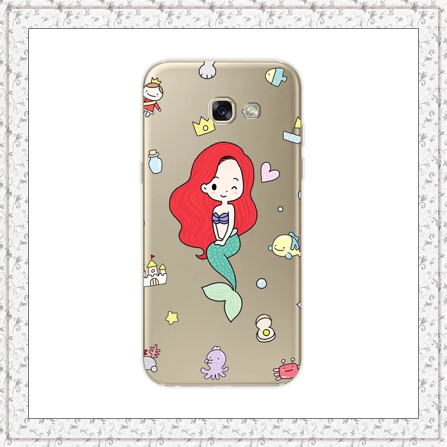 merman Для samsung Galaxy A5 Мягкий силиконовый чехол с принтом милые Чехлы для samsung A 5 A520F 5," Fundas Coque противоударный чехол - Цвет: merman
