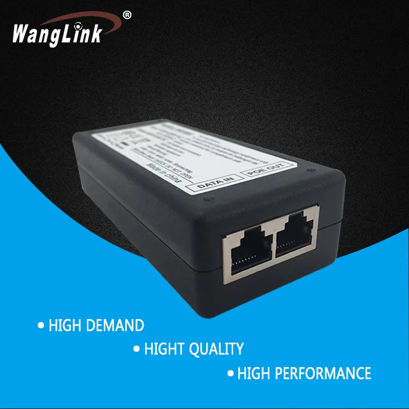 Wanglink CCTV 48 в 0 5 А POE настенный штекер инжектор Ethernet адаптер PoE источник питания US EU