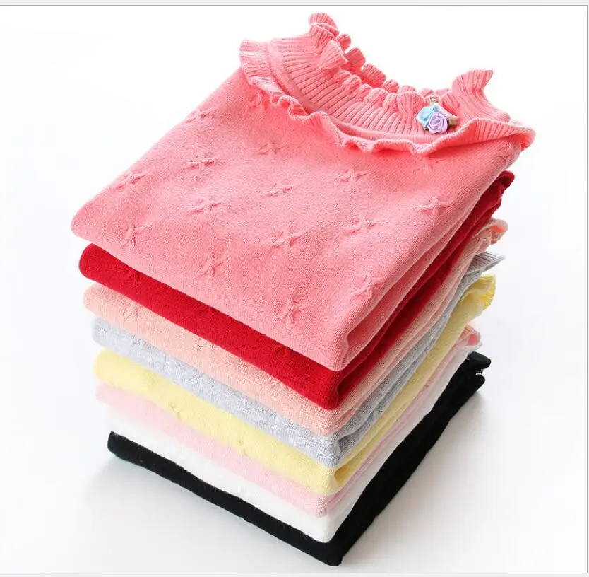 Новинка 2017 года осень-зима водолазки с длинным рукавом Пуловеры Детский свитер