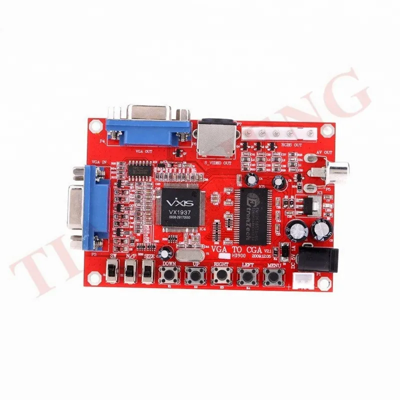 GBS-8100 GBS-8100 VGA в CGA конвертер плата CVBS s-видео аркадные игры Видео Конвертер доска высокое разрешение высокое качество