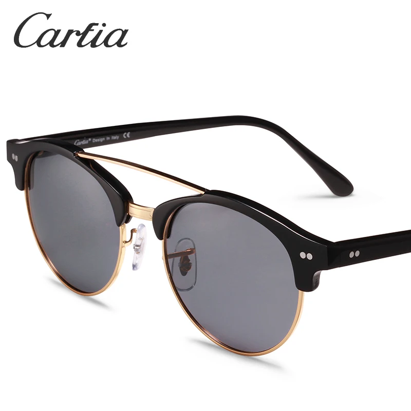 

Carfia Women Vintage Sunglasses Polarized Retro Sun Glasses For Vacation Travel Brand Designer 100% UV400 Protection CA5011