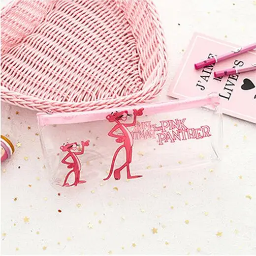 Leopard two Чехол для карандашей с изображением единорога из мультфильма, милый прозрачный пенал для карандашей, канцелярская Сумочка, детский подарок, офисные школьные принадлежности escolar - Цвет: Leopard two